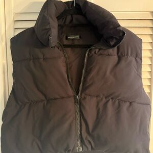 Merokeety Women’s Black Puffer Vest - XL